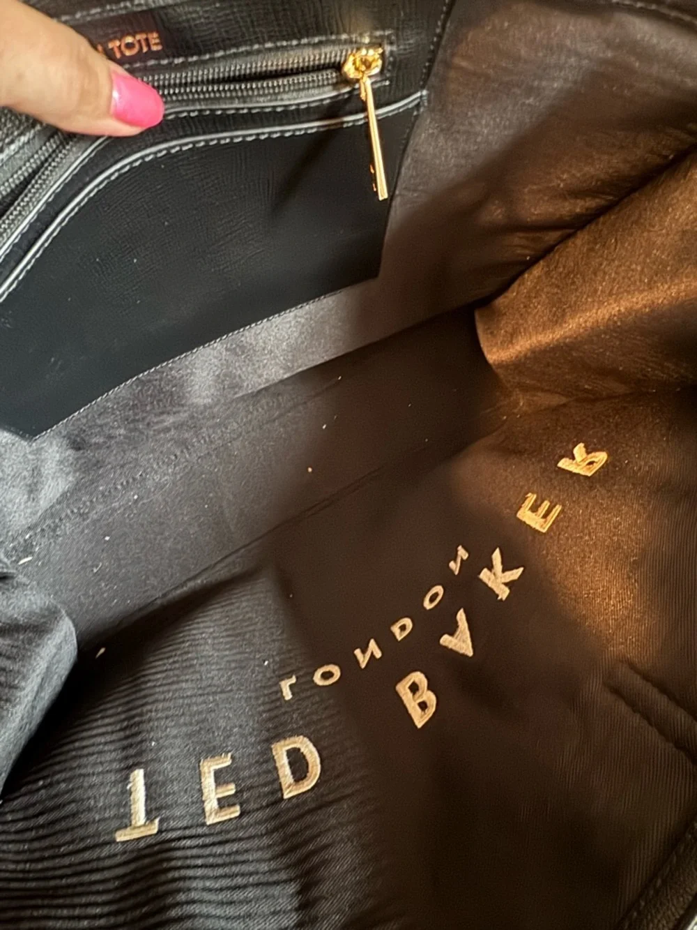 Ted Baker London Black Large Tote Bag